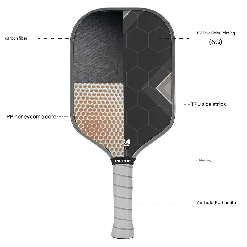 FEYA USAPA Fiberglass Fiber Pickleball Paddles Set-Graphite Lightweight Racquets Set Indoor and Outdoor Exercise for All Ages