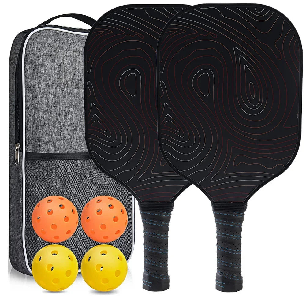 FEYA USAPA Fiberglass Fiber Pickleball Paddles Set-Graphite Lightweight Racquets Set Indoor and Outdoor Exercise for All Ages