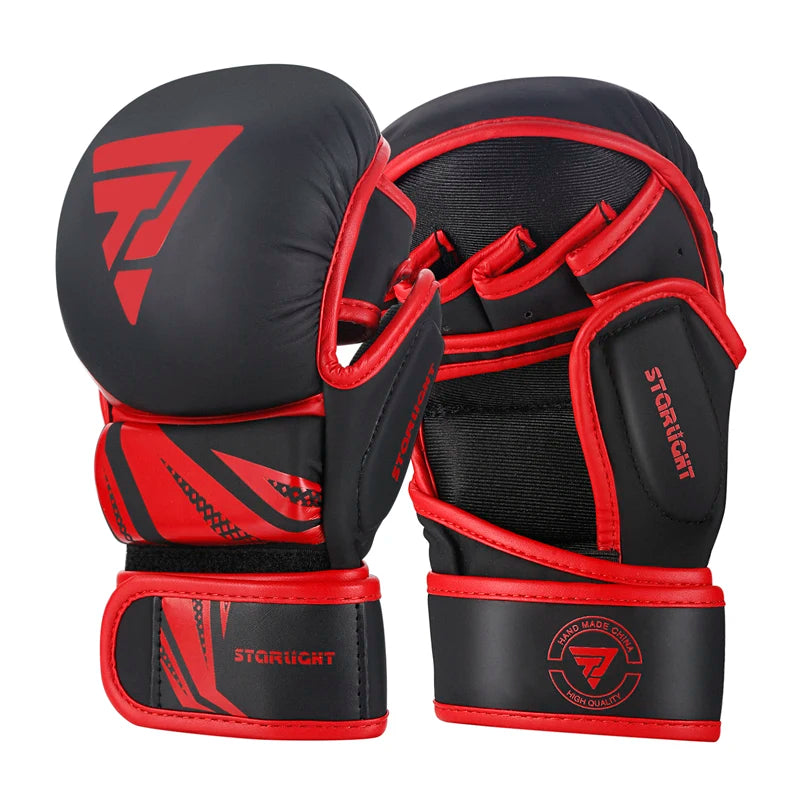 Professional MMA Boxing Gloves PU Leather MMA Fighting Martial Arts Boxing Gloves Karate Muay Thai Training Gloves Men's