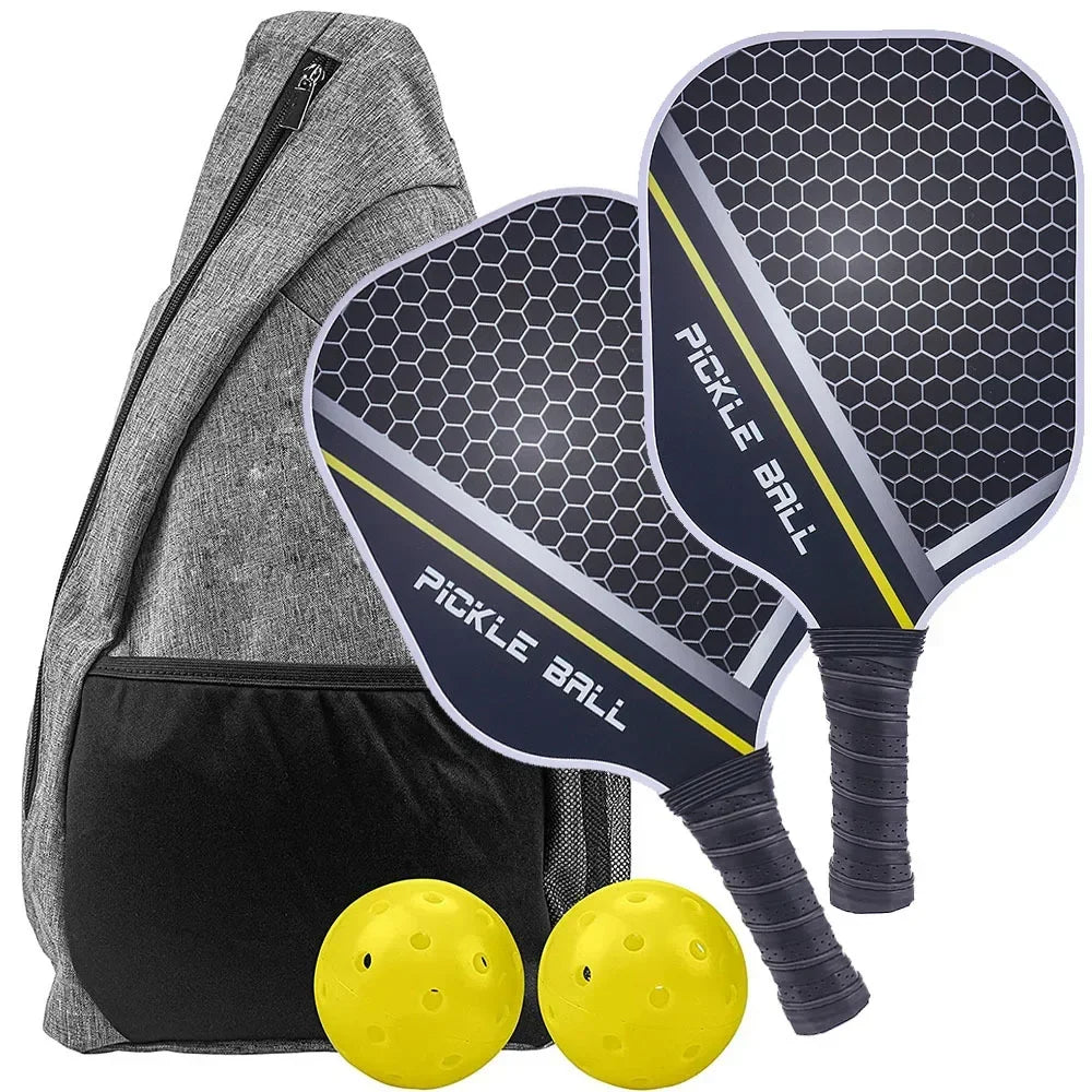 FEYA USAPA Fiberglass Fiber Pickleball Paddles Set-Graphite Lightweight Racquets Set Indoor and Outdoor Exercise for All Ages