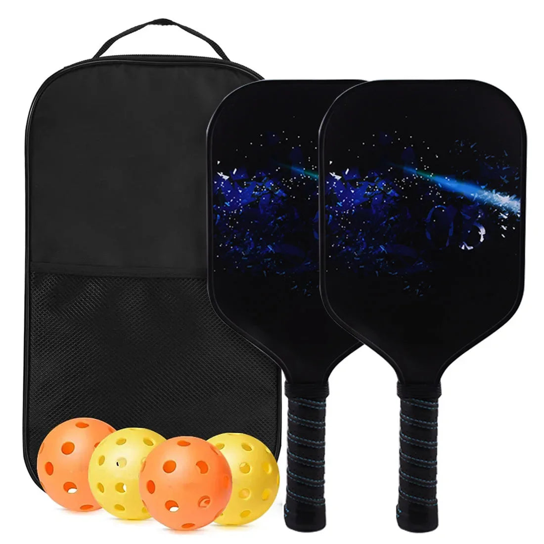 FEYA USAPA Fiberglass Fiber Pickleball Paddles Set-Graphite Lightweight Racquets Set Indoor and Outdoor Exercise for All Ages