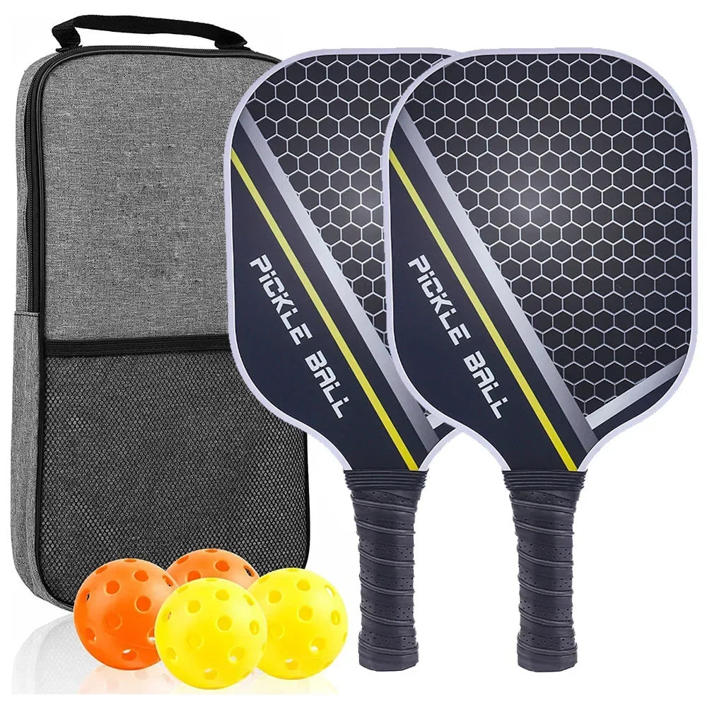 FEYA USAPA Fiberglass Fiber Pickleball Paddles Set-Graphite Lightweight Racquets Set Indoor and Outdoor Exercise for All Ages